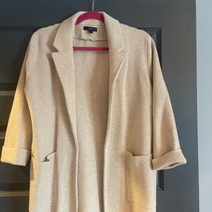 J. Crew Women's Cream Open-Front Blazer